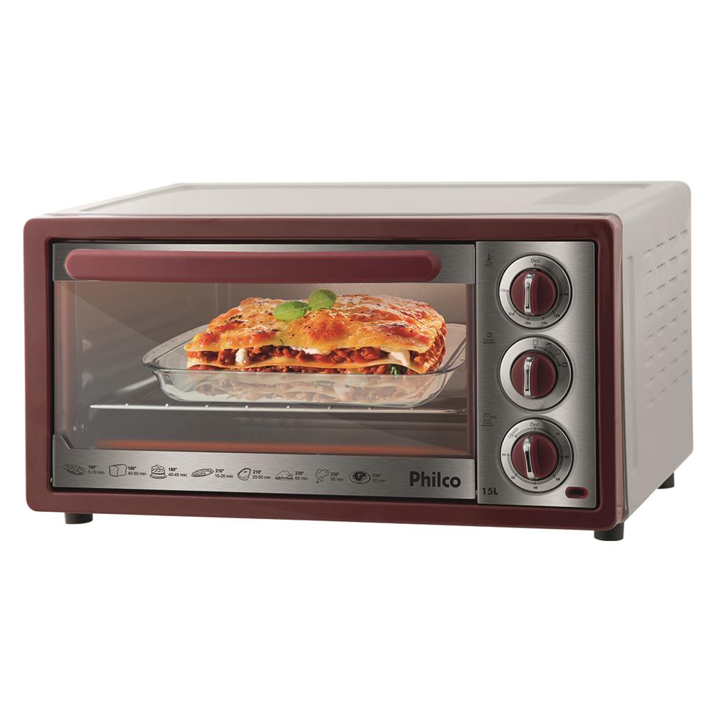 Forno El Trico Philco 15 Litros Multifun Es Com Timer 1000w Forno El Trico Philco 15 Litros Multifun Es Com Timer 1000w