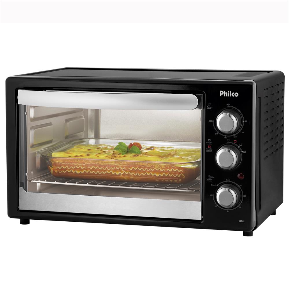 Forno Elétrico Philco PFE38P com Função Timer Preto - 38L