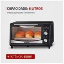 Forno Elétrico Mondial Pratic Cook 6 Litros 424001 FR09  Preto - Forno Elétrico no Extra.com.br