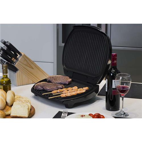 Grill George Foreman Temp Control GBZ100VB - Preto - Grill no Extra.com.br