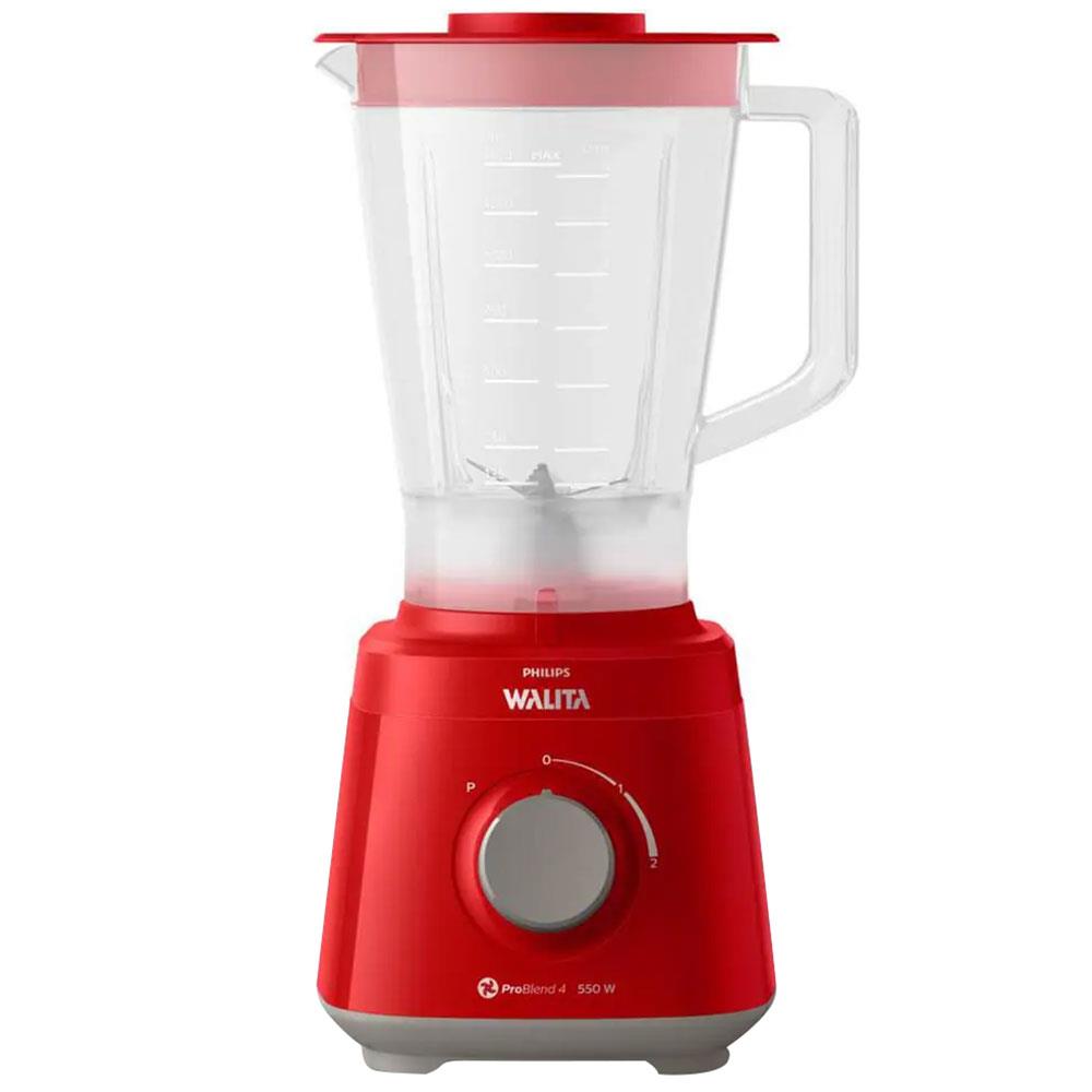 Liquidificador Philips Walita Daily RI2110 com 2 Velocidades 550W – Vermelho