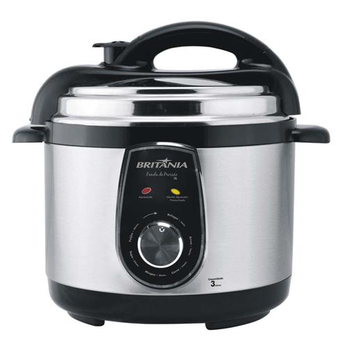 Panela de Pressão Britânia com Capacidade de 3 litros - Preto/Aço escovado é boa?