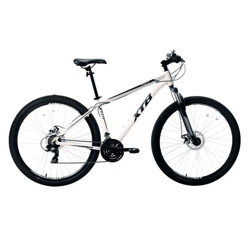 Bicicleta Aro 29 XTB com Quadro em Alumínio, Suspensão Dianteira e 21 Marchas - Branca Bicicleta Aro 29 XTB com Quadro em Alumínio, Suspensão Dianteira e 21 Marchas - Branca