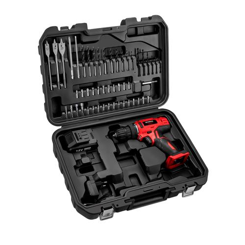 Parafusadeira e Furadeira Mondial 3/8" à Bateria 12v PF-07 MA com Maleta e 50 Acessórios - Bivolt Menor preço em Parafusadeira e Furadeira Mondial 3/8" à Bateria 12v PF-07 MA com Maleta e 50 Acessórios - Bivolt