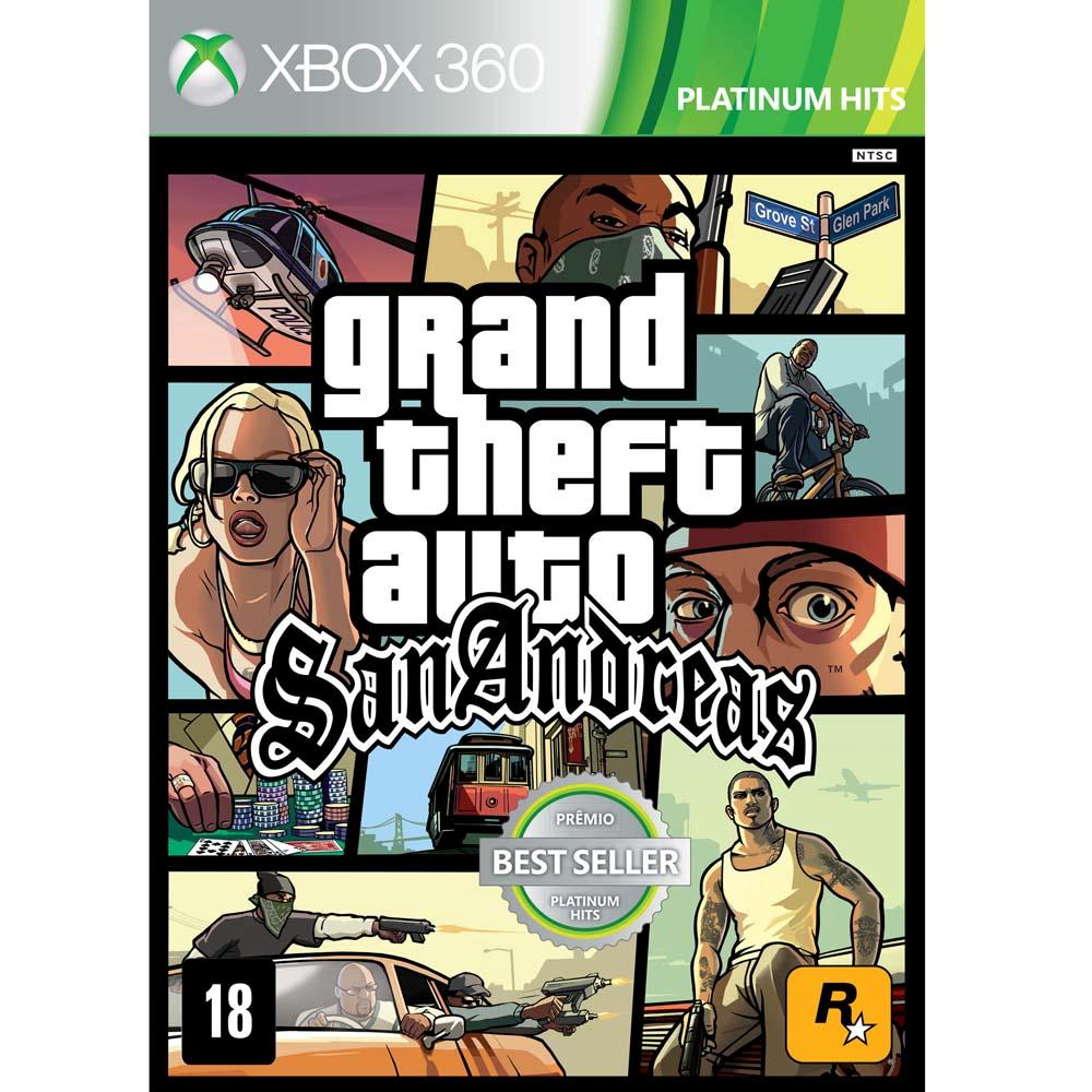 Jogo Grand Theft Auto San Andreas Xbox 360 Jogos Xbox 360 No