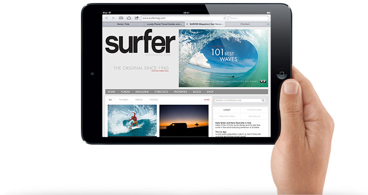 iPad mini Tela de 7,9 polegadas