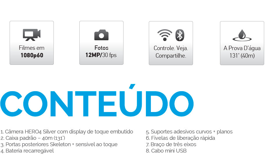 Conteúdo HERO4 Silver