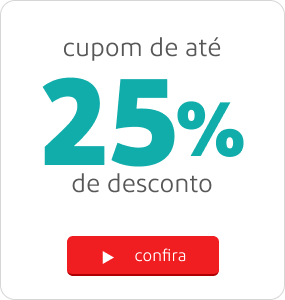 Cupom de 25% de desconto