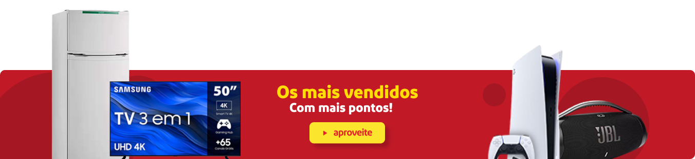 Para tudo! Encontre os produtos queridinhos do momento e acumule pontos
