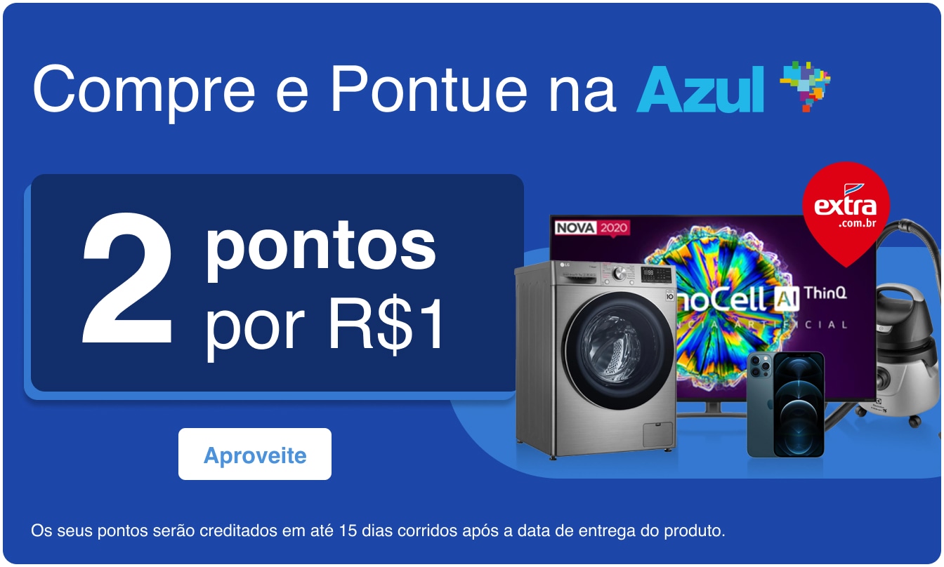 Acumule 3 pontos a cada real gasto
