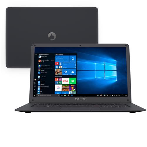Notebook Positivo Motion Q232A Atom Z8350 2GB 32GB SSD Tela HD 14" Windows 10