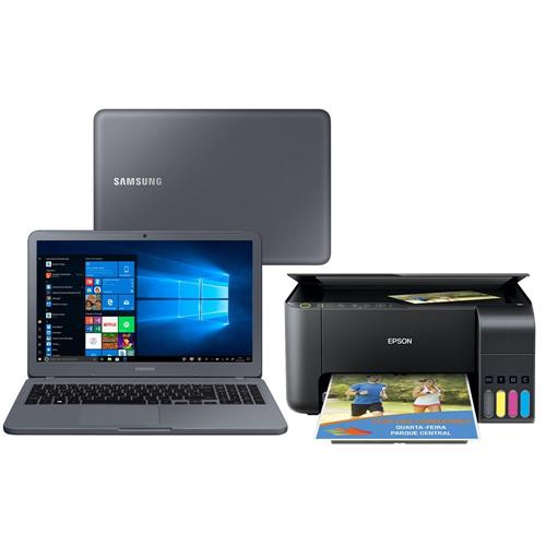 Notebook Samsung Core i3-7020U 4GB 1TB Tela Full HD 15.6” Windows 10 Essentials E30 NP350XAA-KF3BR + Multifuncional EcoTank Epson L3150 é boa?