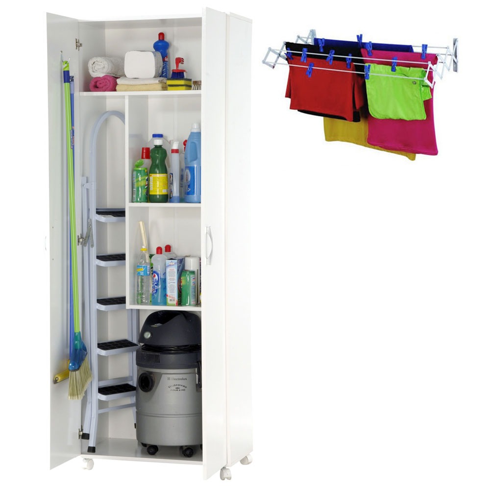 Armário pÁrea de Serviço BRV BS01 06A + Varal Sanfonado Mor em Aço 6022 1,00 m Armários Armario Archivador Ikea ~ Armário pÁrea de Serviço BRV BS01 06A + Varal Sanfonado Mor em Aço 6022 1,00 m Armários