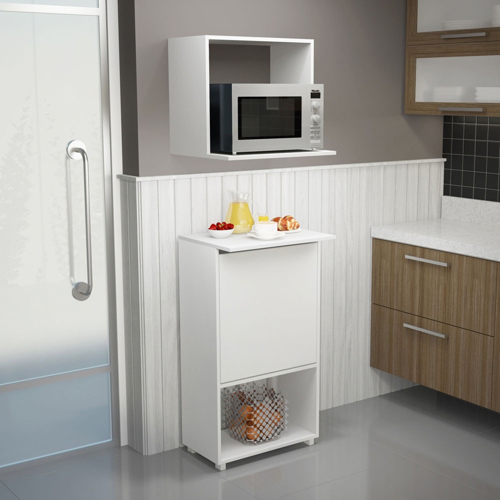 Armario Aereo Com Espaco Para Microondas - Armario Collection