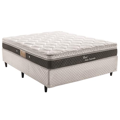 Cama Box Casal Herval + Colchão Casal Herval Vert com Pillow Top One Side e Molas Ensacadas 61x138x188 cm - Cinza/Branco é boa?