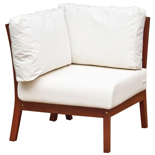 Menor preço em Módulo de Canto para Sofá Tramontina Terrazo Fitt com Eco Blindage - Madeira/Branco 