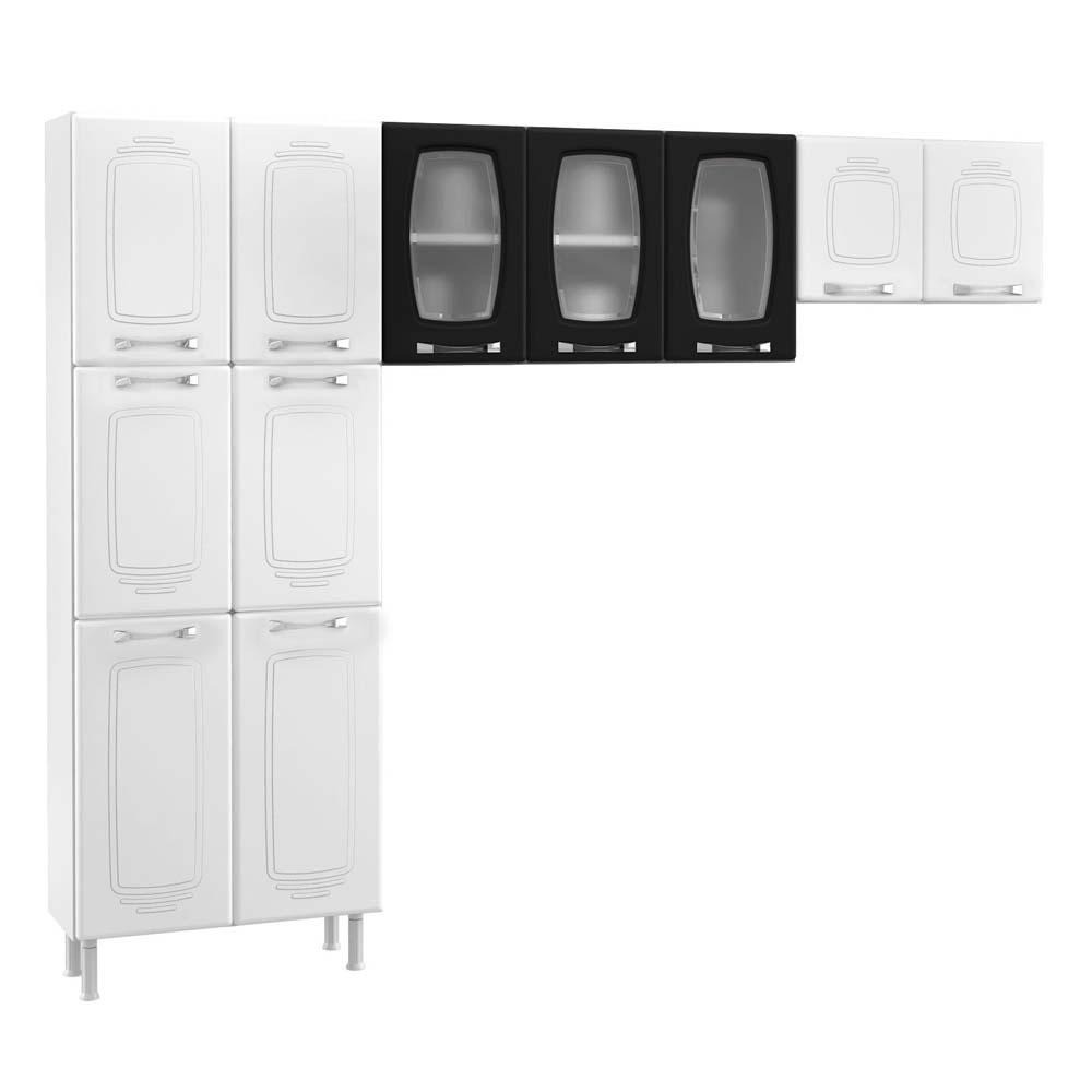 Cozinha Compacta Telasul Novita Com Armario Triplo Com Portas De Cozinha Compacta Telasul Novita Com Armario Triplo Com Portas De