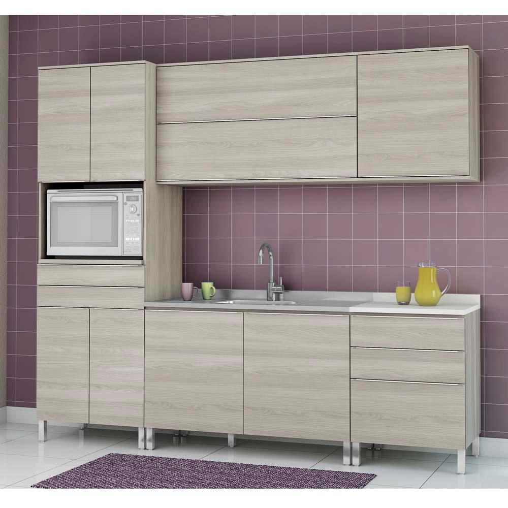 Cozinha Compacta Kappesberg Versati Com 9 Portas E 5 Gavetas Cozinha Compacta Kappesberg Versati Com 9 Portas E 5 Gavetas