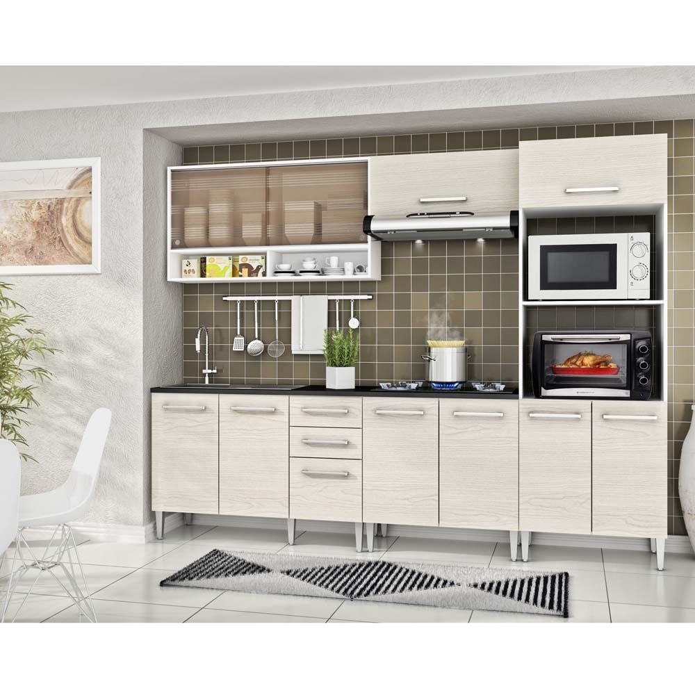 Kit Cozinha Madesa Elis Com 5 Pe As Branco Tirol Cozinha Kit Cozinha Madesa Elis Com 5 Pe As Branco Tirol Cozinha
