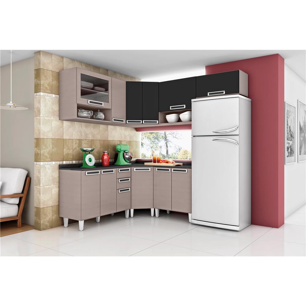 Cozinha Itatiaia Royale Com 11 Portas E 3 Gavetas Coimbra Preto Cozinha Itatiaia Royale Com 11 Portas E 3 Gavetas Coimbra Preto