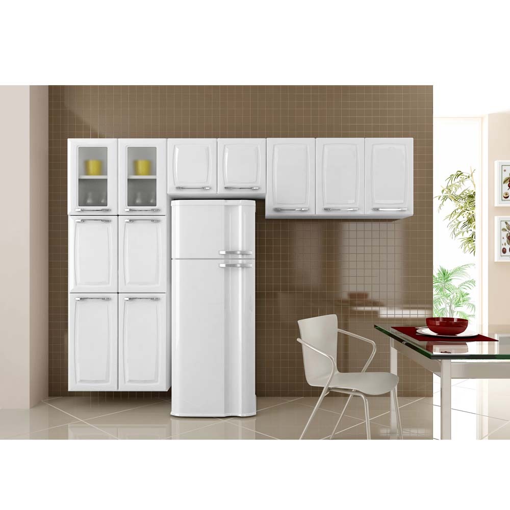 Cozinha Compacta Itatiaia Criativa C 2 Portas De Vidro Branco Cozinha Compacta Itatiaia Criativa C 2 Portas De Vidro Branco