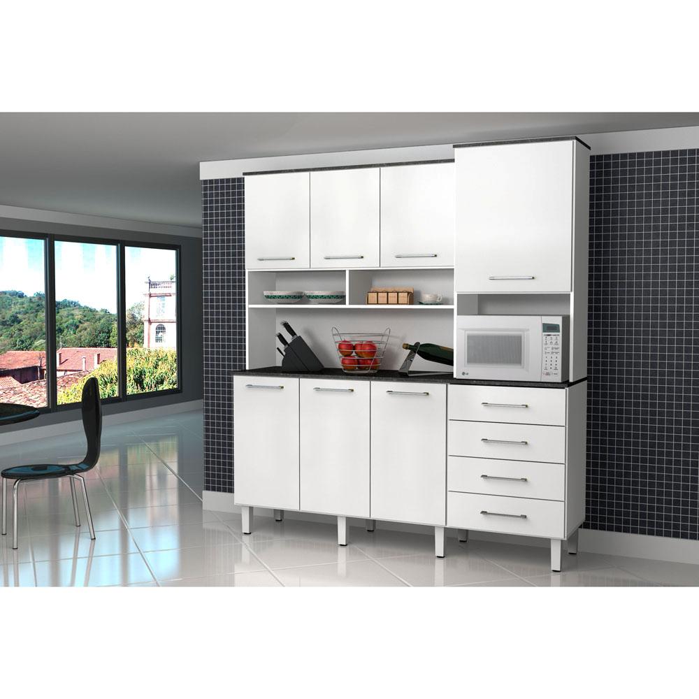 Cozinha Compacta Zanzini Modelo Splendore Com 7 Portas E 4 Gavetas Cozinha Compacta Zanzini Modelo Splendore Com 7 Portas E 4 Gavetas
