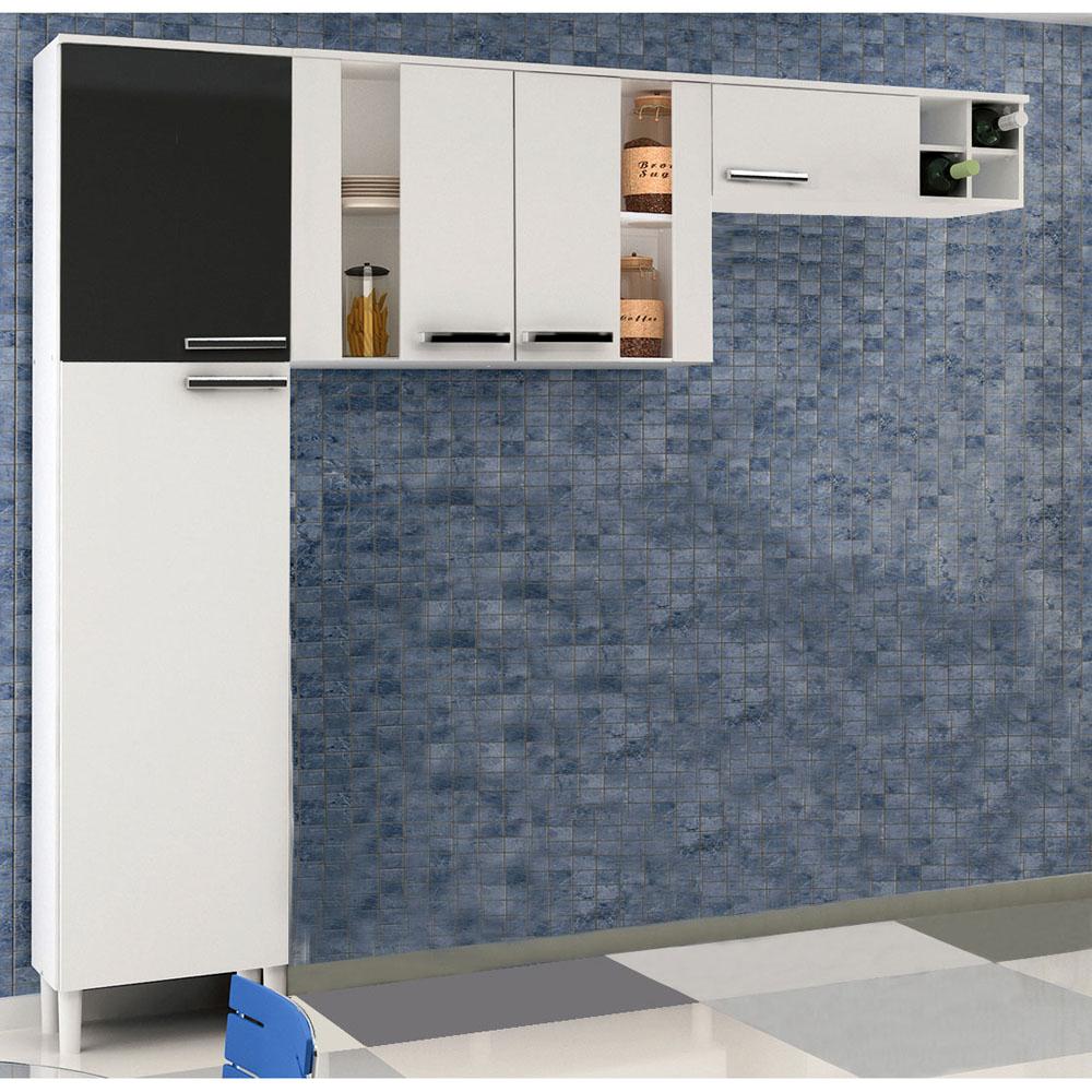 Cozinha Palmeira Ratan C 5 Portas Branco 10103 Cozinha Compacta Cozinha Palmeira Ratan C 5 Portas Branco 10103 Cozinha Compacta