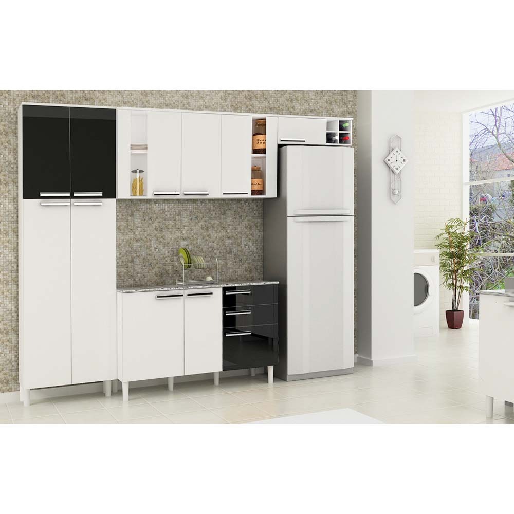 Cozinha Palmeira Ratan C 8 Portas Branco 40103 Cozinha Compacta Cozinha Palmeira Ratan C 8 Portas Branco 40103 Cozinha Compacta