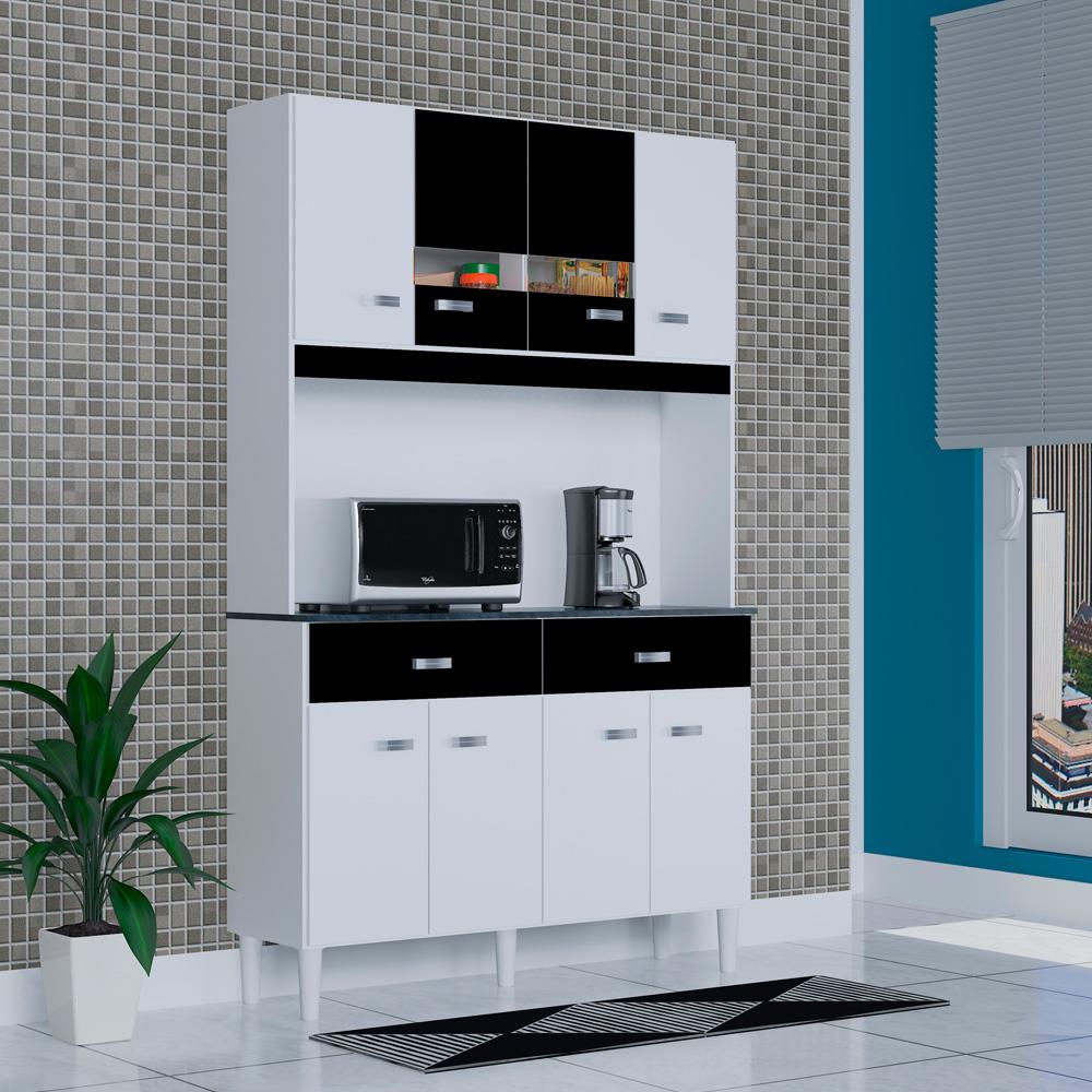 Cozinha Compacta Poquema Manu A6170 Com 8 Portas E 2 Gavetas Cozinha Compacta Poquema Manu A6170 Com 8 Portas E 2 Gavetas