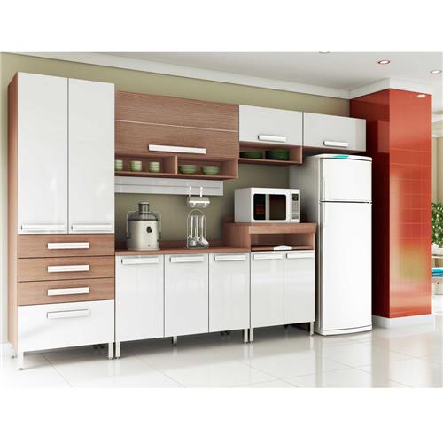 Armário Bartira Carla com 1 Porta Basculante e Suporte para Utensílios Cozinha Modulada no Aparador Wahl É Bom ~ Armário Bartira Carla com 1 Porta Basculante e Suporte para Utensílios Cozinha Modulada no