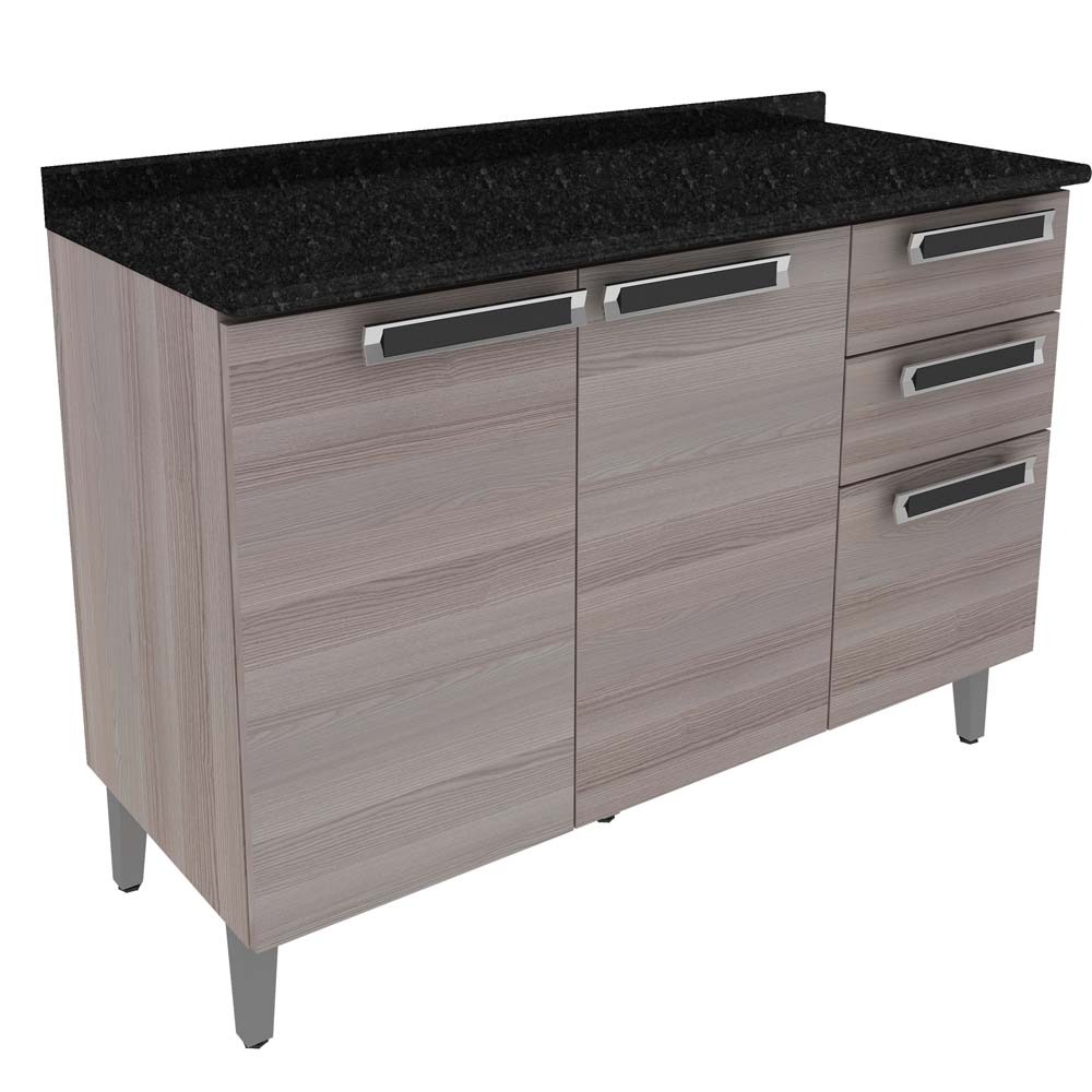 Balcao Itatiaia Royale Com 2 Portas E 3 Gavetas Cozinha Modulada Extra 516803