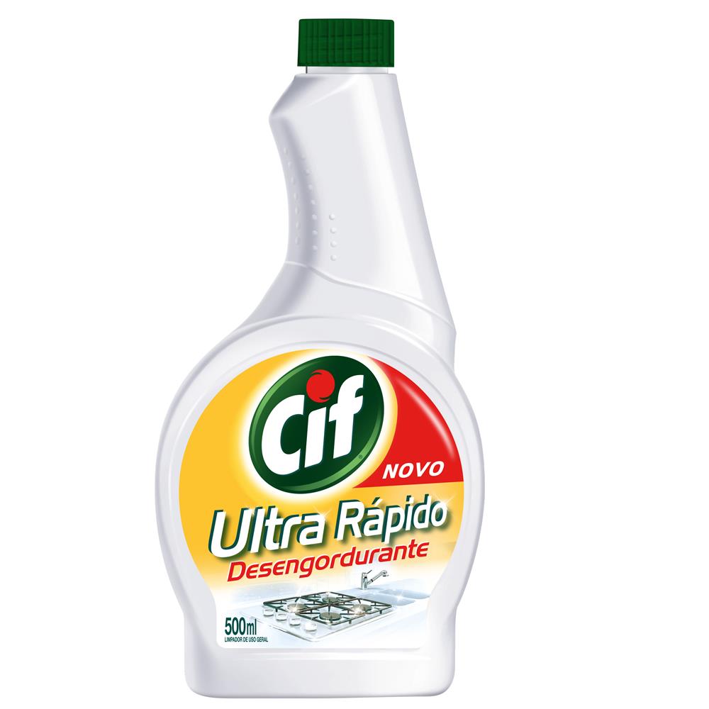 Refil Limpador Cif Ultra R Pido Desengordurante 500ml Refil Limpador Cif Ultra R Pido Desengordurante 500ml