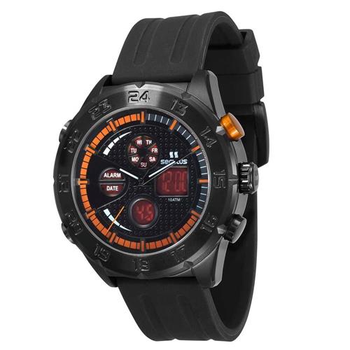 Relógio Masculino Anadigi 20221 Seculus - Preto Menor preço em Relógio Masculino Anadigi 20221 Seculus - Preto