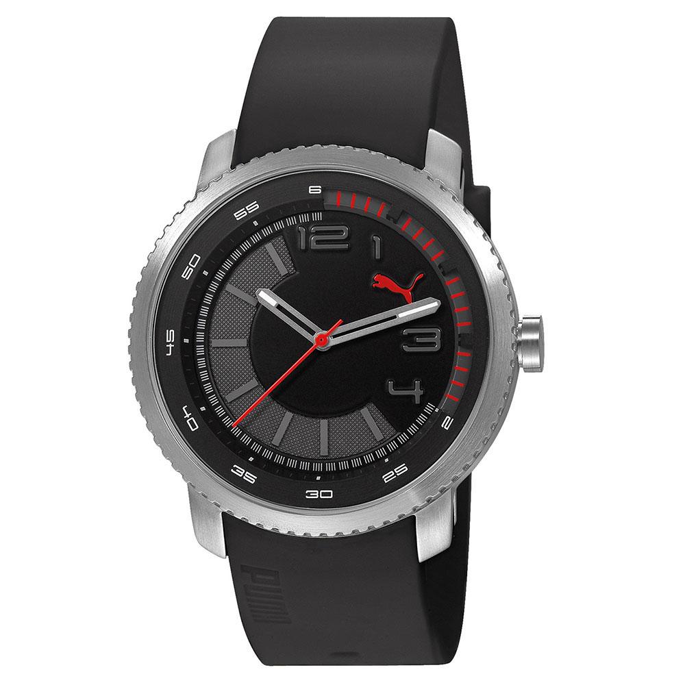 relogio preto puma