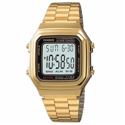 Relógio Feminino Digital Casio A178WGA-1ADF - Dourado  é boa?