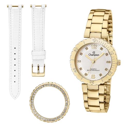 Relógio Feminino Analógico Champion CN29203H Dourado com 2 Pulseiras e 2 Aros é boa?