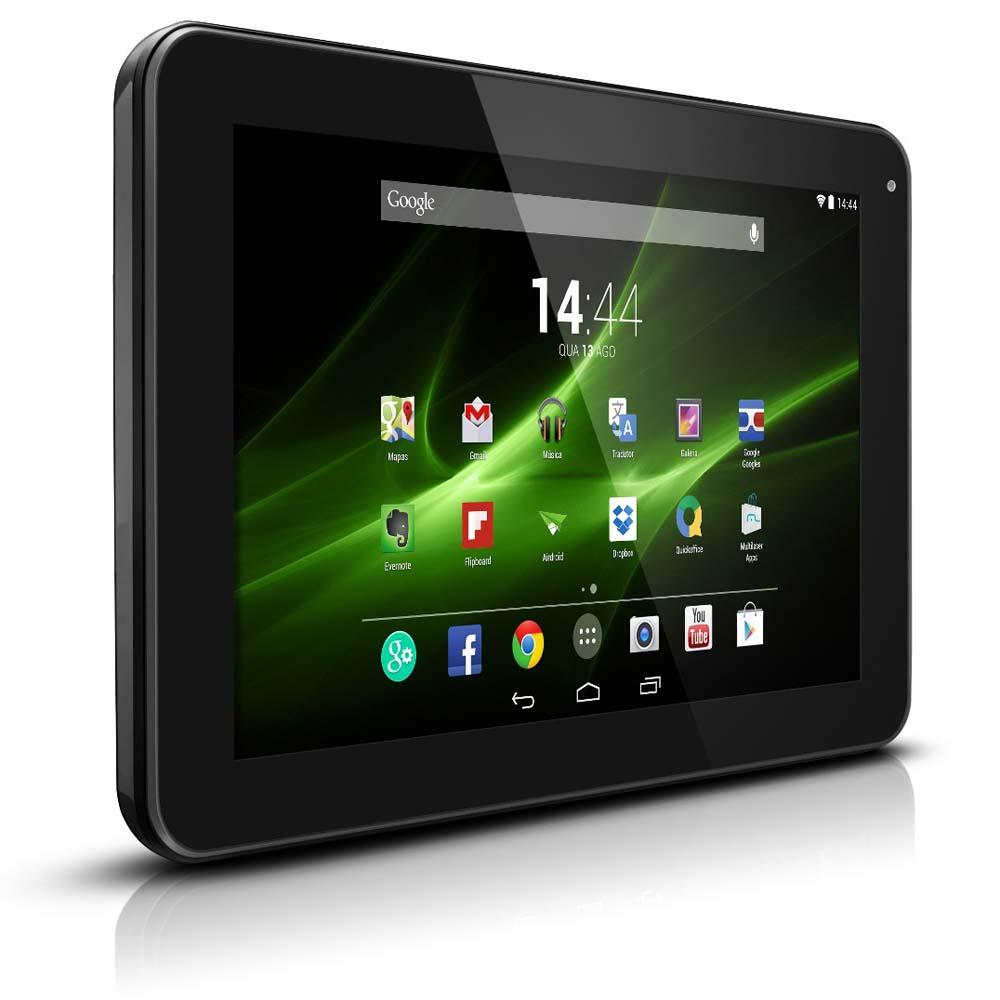 Tablet Multilaser M9 Preto com Super Tela 9”, Memória 8GB, Dual Câmera, WiFi, Android 4.4 Kit