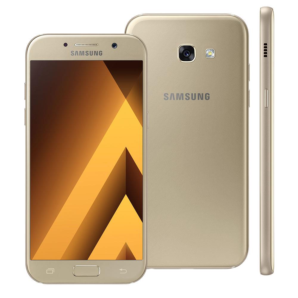 Smartphone Samsung Galaxy A5 2017 A520F/DS Dourado com 32GB, Dual Chip ...