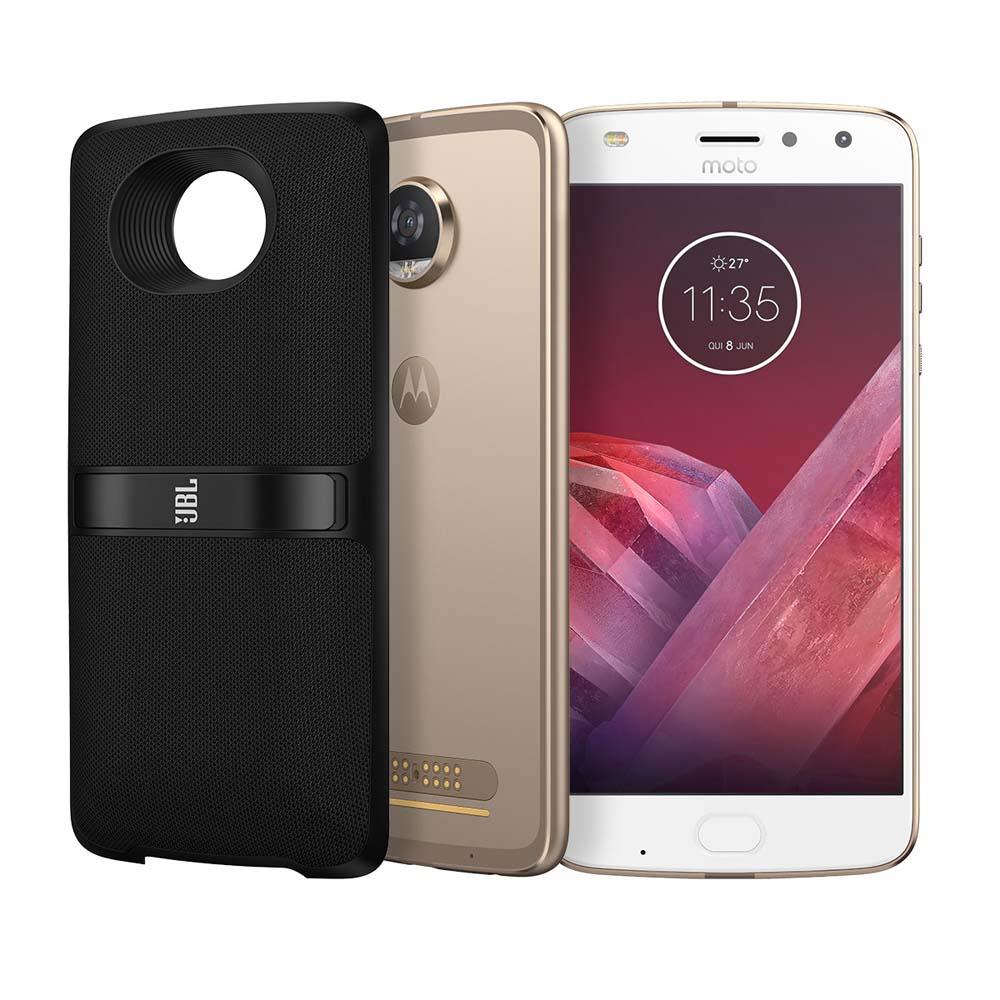 Smartphone Motorola Moto Z2 Play New SoundBoost 2 Ouro 64GB, Tela 5.5