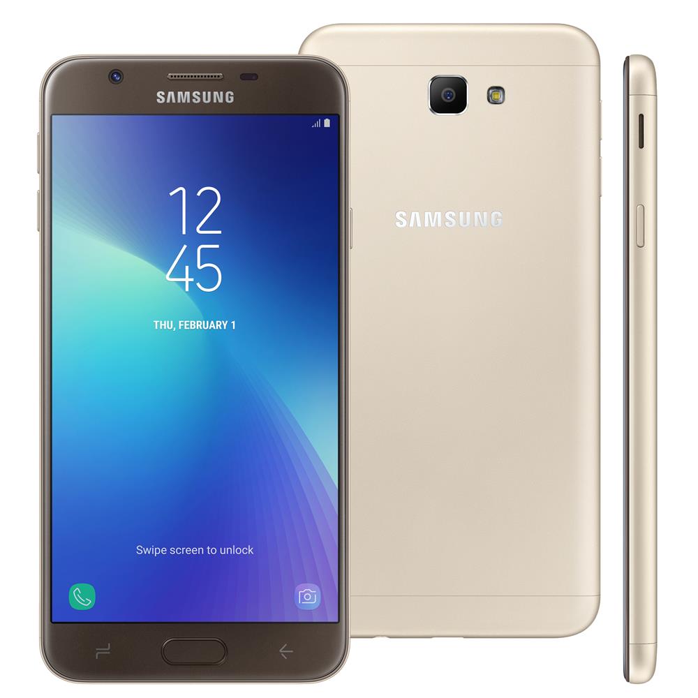 Smartphone Samsung Galaxy J7 Prime 2 TV Digital Dourado 32GB Tela 5.5quot; Dual Chip Android 7.1 