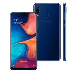 Smartphone Samsung Galaxy A20 Azul 32GB, Tela I...