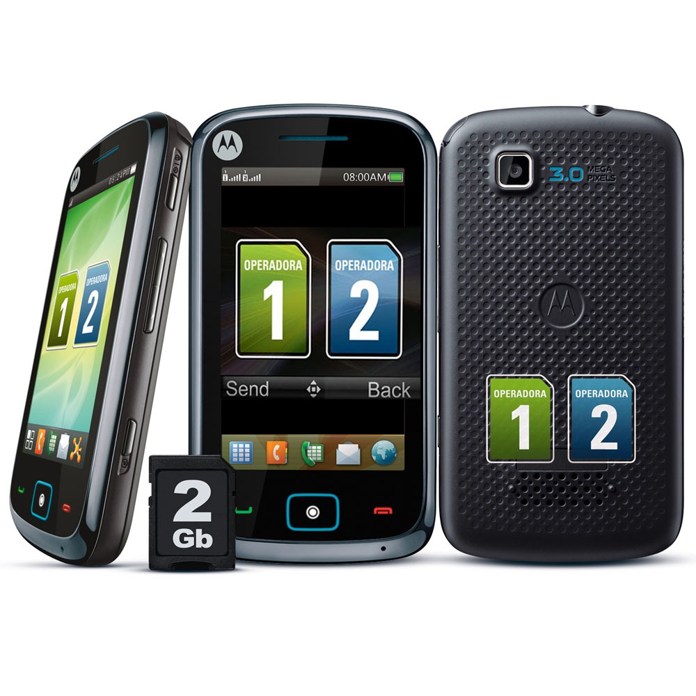 Celular Claro Motorola Screen EX128 Dual Chip c/ Câmera 3MP, MP3, FM