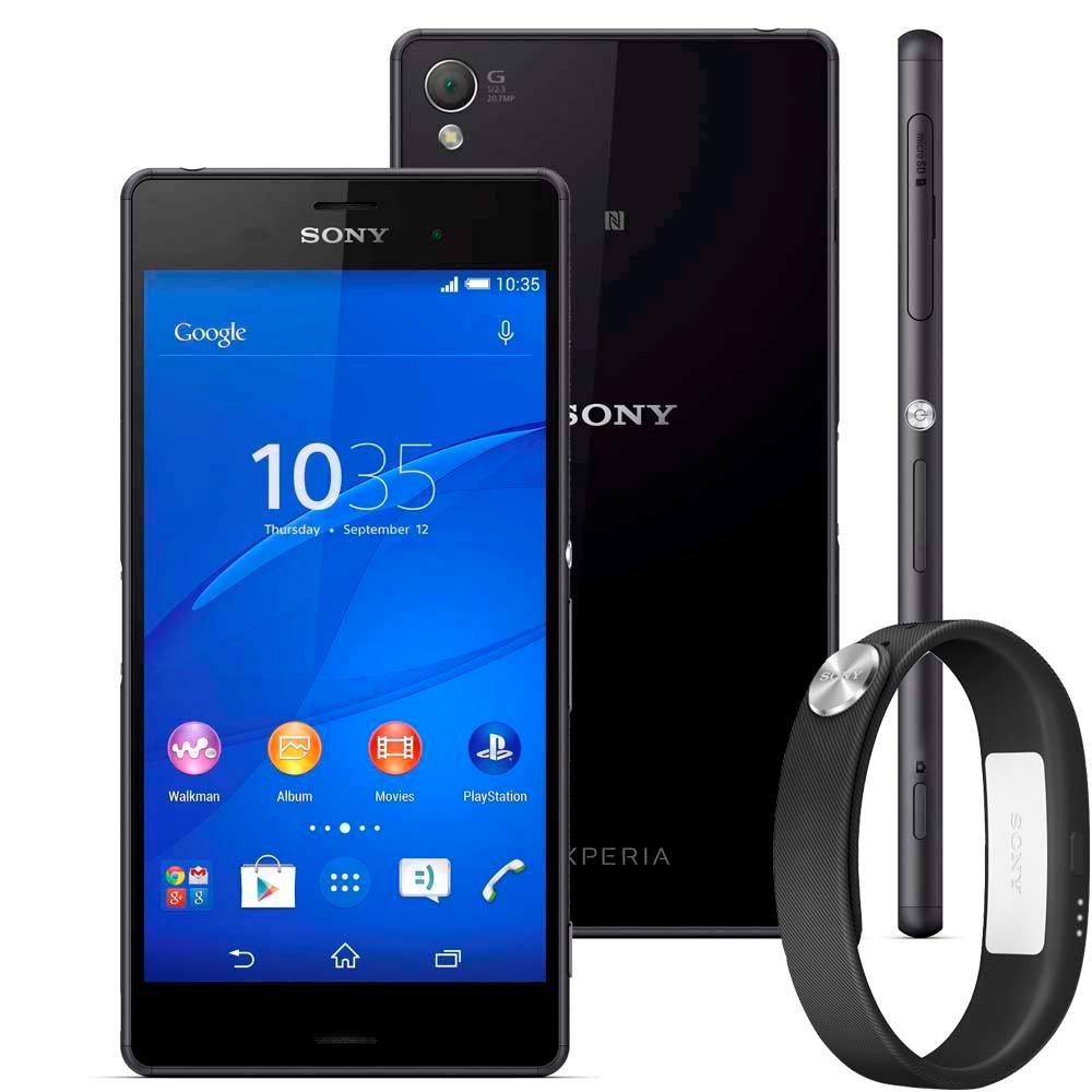 Smartphone Sony Xperia Z3 Preto Com Tela 52 Dual Chip Câmera