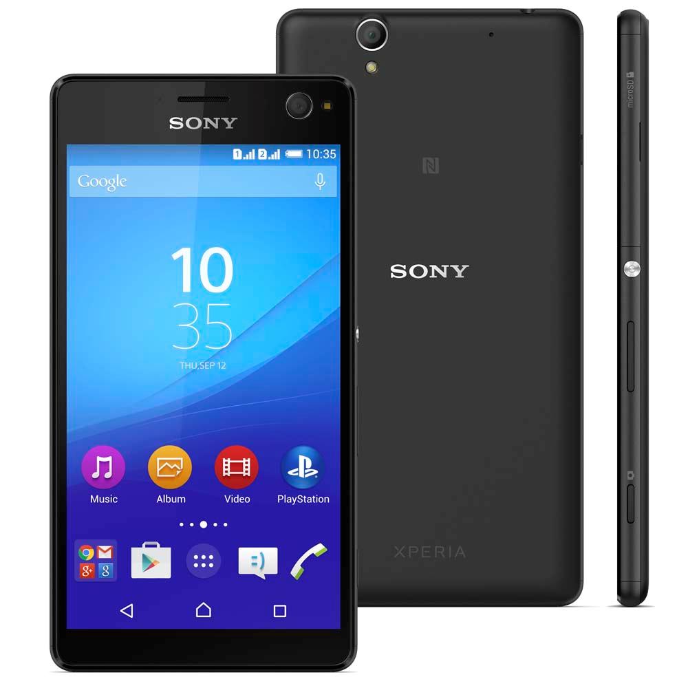 smartphone sony xperia c4 dual preto com tela 5 5 dual chip