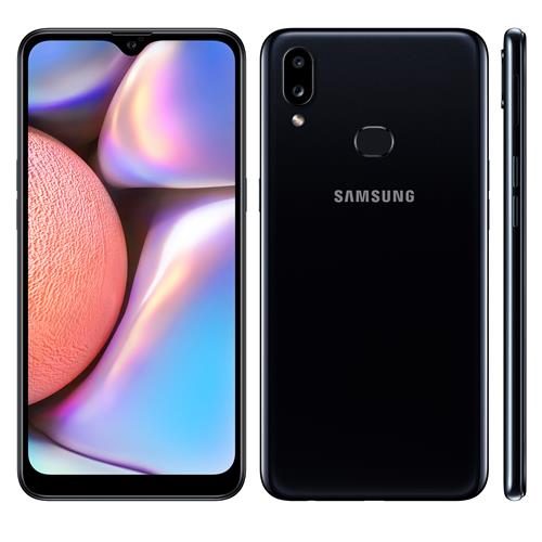 Smartphone Samsung Galaxy A10s 32GB 4G 2GB RAM 6,2” Câm. Dupla + Selfie 8MP - Preto