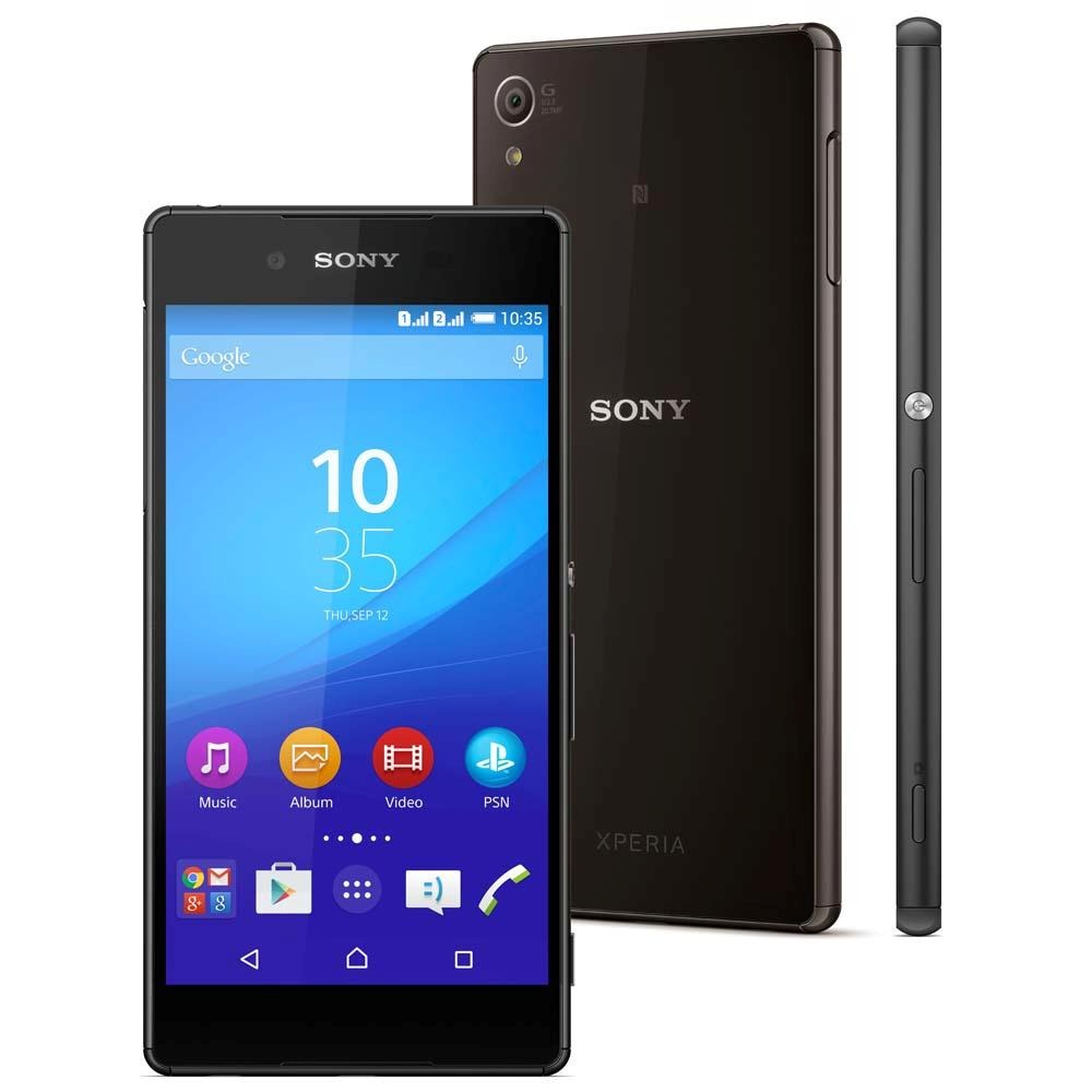 Smartphone Sony Xperia Z3+ Preto com Tela 5.2", Dual Chip