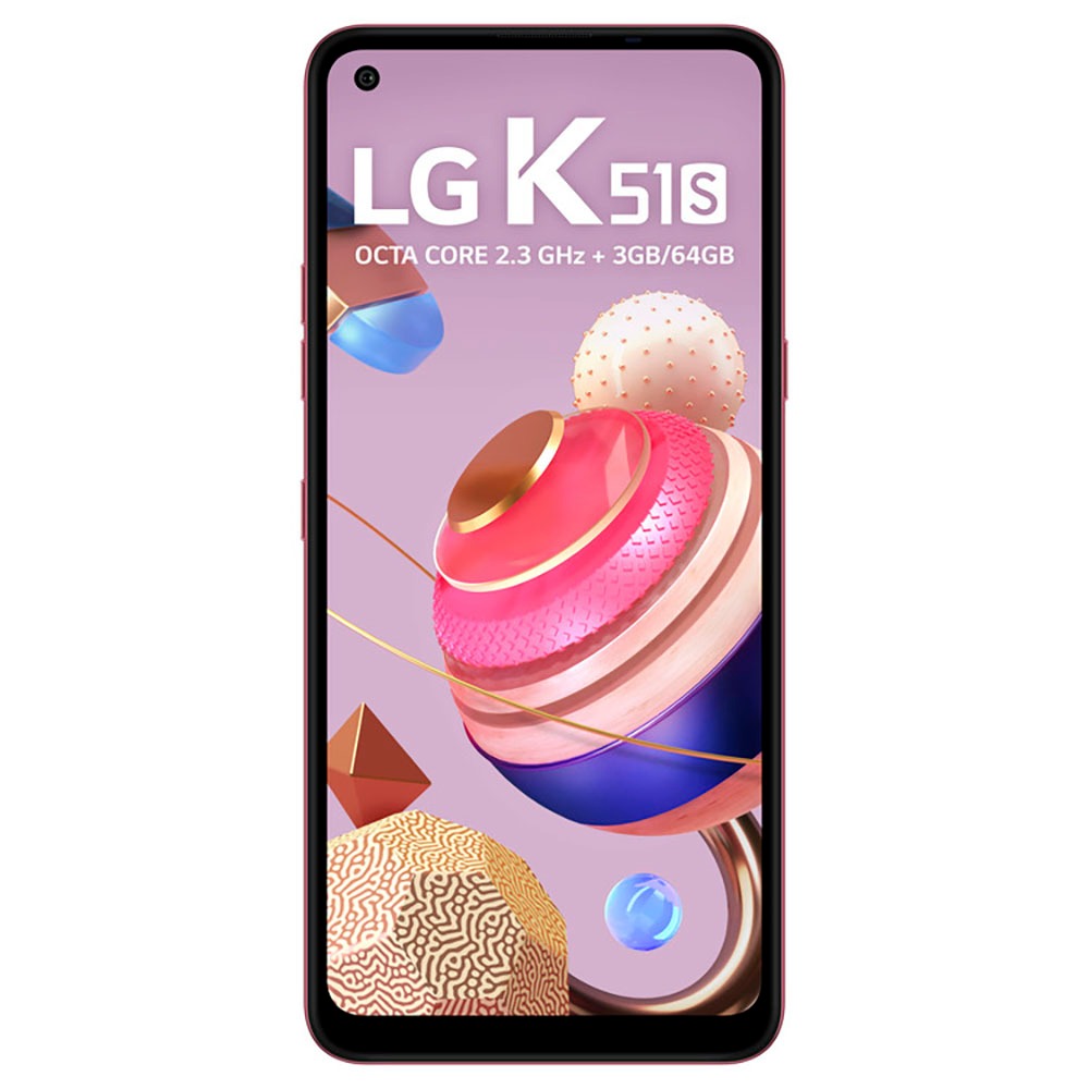 Smartphone LG K51S Vermelho 64GB, RAM de 3GB, Tela de 6,55" HD+ 20:9, Inteligência Artificial, Câmera Quádrupla e Processador Octa-Core 2.3