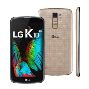 Smartphone LG K10 TV Dourado com 16GB, Dual Chi...