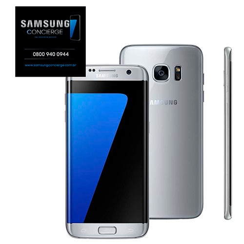 Smartphone Samsung Galaxy S7 edge Prata com 32GB, Tela 5.5", Android 6.0, 4G, Câmera 12MP e Processador Octa-Core Menor preço em Smartphone Samsung Galaxy S7 edge Prata com 32GB, Tela 5.5", Android 6.0, 4G, Câmera 12MP e Processador Octa-Core
