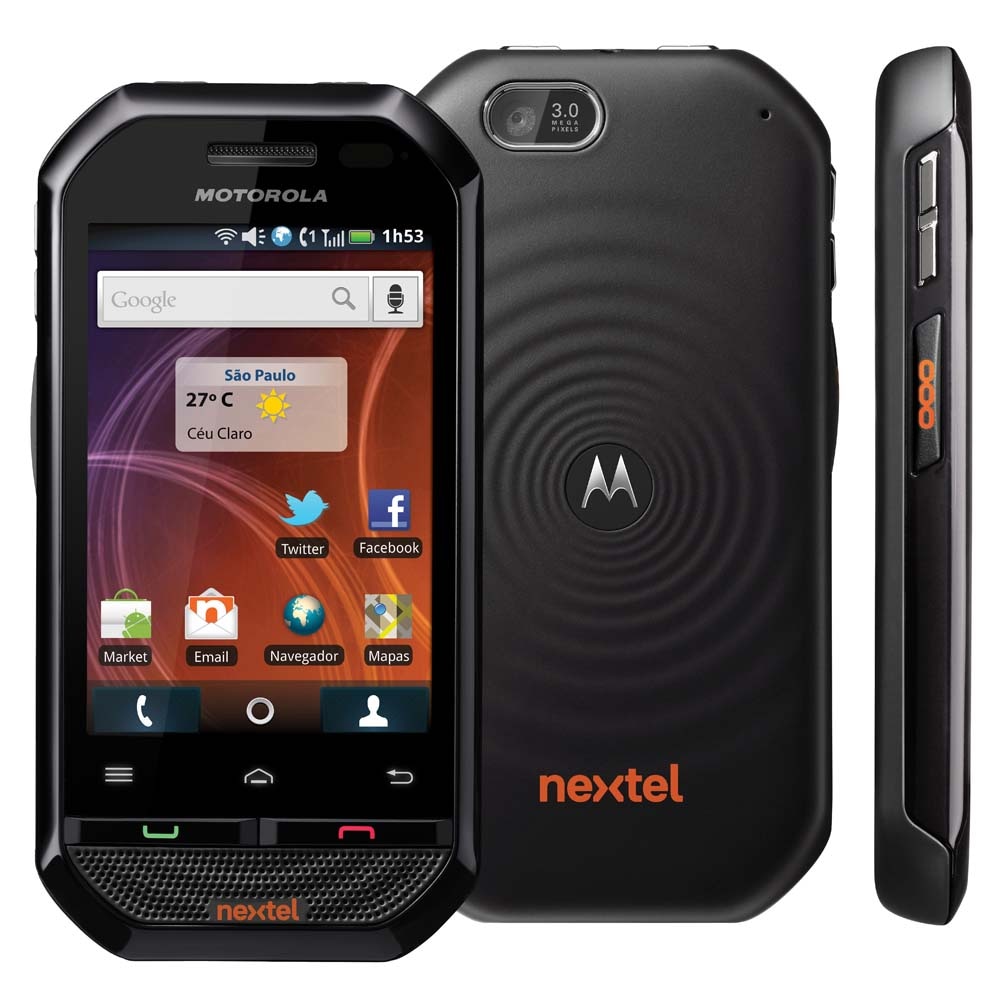 Nextel Motorola i867 com Câmera 3MP, Android 2.1, WiFi, Bluetooth, GPS